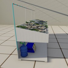 Sismist Balık Tezgahı 24 Plastik Uçlu Tuzlu Su Püskürtme Sistemi Emme Basma NO:MB12