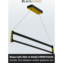 Enzo Light Orion Gold  Lineer LED Sarkıt Avize – Kumandalı Dim Edilebilir – Yukarı & Aşağı Işık