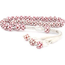 Pazarcan Kırmızı Beyaz Gümüş Trabzon Kazaziye Tesbih