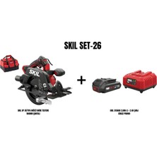 Skil Skıl Set-26 (Skıl Xp 3571FA Akülü Daire Testere 184MM Çantalı+Skıl 3136AA 2,0AH Li + 2.4A Şarj Cihazı Promo)