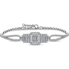 Pazarcan ​gümüş Baget Bayan Bileklik