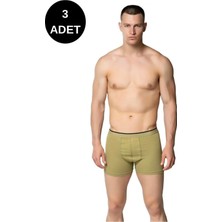 Sedef 3'lü Erkek Likralı Boxer -1013