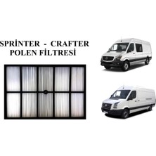 Ozmparts Mercedes Sprinter Vw Crafter 2007 - 2017 Model Uyumlu Çerçeveli Kasalı Polen Klima Filtresi