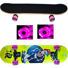 Avessa Işıklı Silikon Teker Kaykay No8