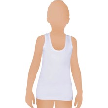 12'li Erkek Çocuk Askılı Pamuk Atlet-Gümüş