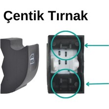 Renault Megane 3, Laguna 3, Clio 3 Için Cam Açma Düğme Kapağı