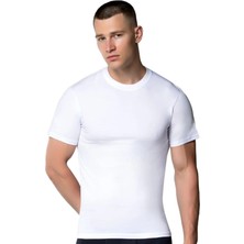 4'lü Erkek Penye Sıfır Yaka Fanila-Gümüş 3005