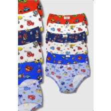 12'li Erkek Çocuk Desenli Slip-Gümüş 3090