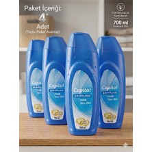 Capitol Kepeğe Karşı Etkili Şampuan 700 ml Tüm Saç Tipleri Için Özel Formül 4 Lü Ekonomik Paket