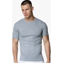 Gümüş Spor Kollu Sıfır Yaka Fanila -RİBANA-4050 3’lü Paket