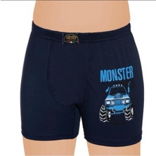 Gümüş 6'lı Erkek Çocuk Boxer Karışık Renk DESEN-3110