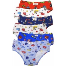 3'lü Erkek Çocuk Desenli Slip-Gümüş 3090