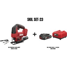 Skil Skıl Set-23 (Skıl Compact 3440CA  Akülü Dekupaj Testere+Skıl 3136AA 2,0AH Li + 2.4A Şarj Cihazı Promo)