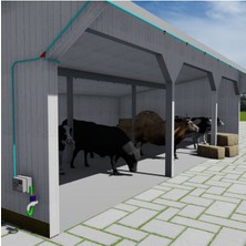 Sismist Ahır, Hayvan Damı Serinletme Sistemi 20 Uçlu Düşük Basınç Kontrol Panolu No:ah2