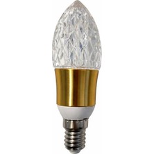 Ledolet 4W E14 Kristal LED Mum Ampul Sarı Işık - Dekoratif Aydınlatma