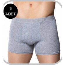 Gümüş Erkek Likralı Boxer 4018 6’lı Paket