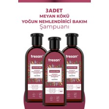 Tresan Meyan Kökü Yoğun Nemlendirici Sülfatsız Şampuanı 300 ml 3 Adet