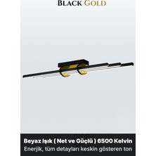 Enzo Light Cosmo Gold 3000K LED Tavan Avize – Kumandalı Dim Edilebilir – Aşağı Işık