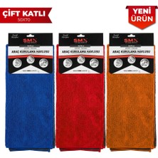 Smx Araç Kurulama Havlusu, Çift Katlı 50X70 - 1200GSM - 1223