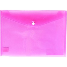 Bafix Çıtçıtlı Zarf Dosya Pembe (12 Li Paket)