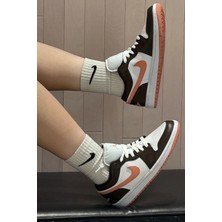 Nike Air Jordan 1 Low Womens Sneaker Hakiki Deri Kadın Günlük Spor Ayakkabı Beyaz Pembe