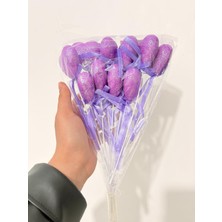 Eng Parti Dünyası 10’lu Mor Köpük Kalp Çubuk Süs – 27 cm Dekoratif Parti ve Organizasyon Süsü