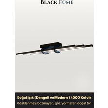 Enzo Light Cosmo Füme 6500K LED Tavan Avize – Kumandalı Dim Edilebilir – Aşağı Işık