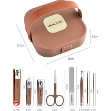 Hane216 Lüks Taşınabilir Manikür ve Tırnak Bakım Seti – Premium Seyahat Bakım Seti 8 Parça