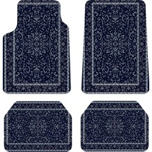 Vivica Universal Uyumlu Halı Paspas Seti 4 Parça Makinede Yıkanabilir Polyester Hafif Renkli