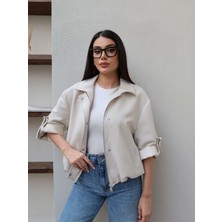 Esra Helvacı Kol Tokalı Bomber Ceket