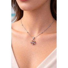 Gümüş Renk Mekik Güneş Model Top Zincir Çelik Kolye