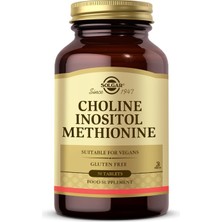 Solgar Choline Inositol Methionine 50 Tablet Vegan Dostu Gluten İçermeyen Besin Takviyesi