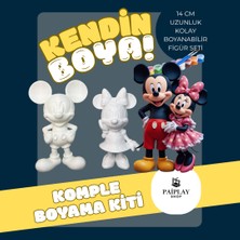 Mickey Mouse ve Minnie Mouse - Boyama Seti ve Mickey Mouse ve Minnie Mouse Figürü