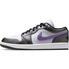 Nike Air Jordan 1 Low Special Edition Womens Sneaker Hakiki Deri Kadın Günlük Spor Ayakkabı Beyaz Gri