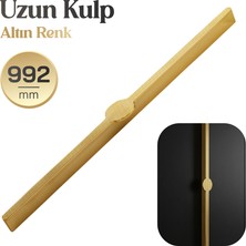 Badem10 Saral Çizgili Altın Metal Kulp 992 mm 99,2 cm Mobilya Çekmece Mutfak Dolabı Dolap Kapak Kulplar