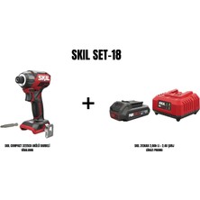 Skil Skıl Set-18 (Skıl Compact 3225CA Akülü Darbeli Vidalama+Skıl 3136AA 2,0AH Li + 2.4A Şarj Cihazı Promo)