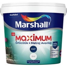 Marshall Maximum Mat Silikonlu Silinebilir Iç Cephe Boyası 7,5 Lt
