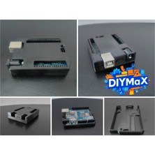 Dıymax Kapaklı Arduino Uno Slim Montaj Kutusu | Koruyucu Plastik Kutu | Elektronik Proje Organizeri