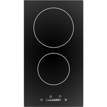 Çetintaş Evii Csa ve 222 Seramik Siyah 2 Gözlü Elektrikli Ankastre Ocaklar