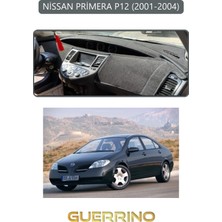 Guerrino Nissan Primera P12 2001-2004TORPİDO Koruma Halısı Gri Kenar