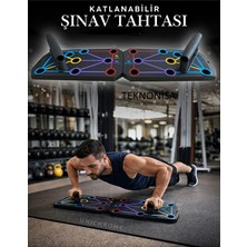 Teknonisa Şınav Barı Çalışma Platformu Aleti Tahta Fitness  Kondisyon