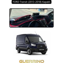 Guerrino Ford Transit (2013-2018) Kapaklıtorpido Koruma Halısı Siyah Kenar