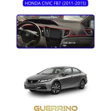 Guerrino Honda Cıvıc Fb7 2011-2015TORPİDO Koruma Halısı Mavi Kenar