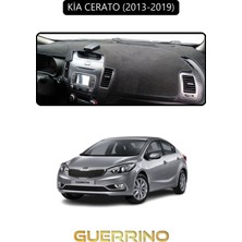 Guerrino Kia Cerato 2013-2019TORPİDO Koruma Halısı Siyah Kenar