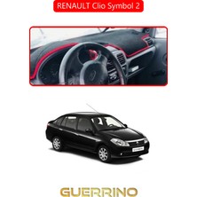 Guerrino Renault Clio Symbol 2torpido Koruma Halısı Kırmızı Kenar