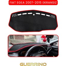 Guerrino Fıat Egea 2007-2021 Modellerine Uygun Ekransız Torpido Koruma Halısı Kırmızı Kenar