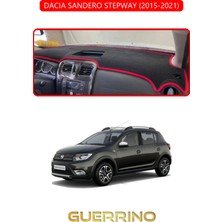 Guerrino Dacıa Sandero Stepway 2015-2021TORPİDO Koruma Halısı Kırmızı Kenar