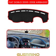 Guerrino Fıat Doblo 2000-2008 Modellerine Uygun Aırbagsıztorpido Koruma Halısı Kırmızı Kenar
