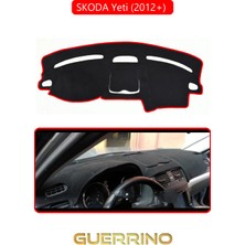 Guerrino Skoda Yeti (2012+) Torpido Koruma Halısı Kırmızı Kenar