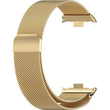 Gpack Xiaomi Redmi Watch 4 Kordon Metal Hasır Gold